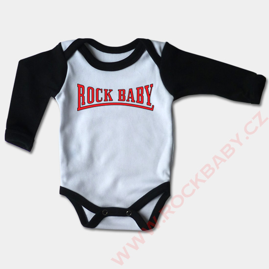 Dojčenské body dlhý rukáv - Rock Baby 3