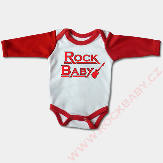 Dojčenské body dlhý rukáv - Rock Baby 2