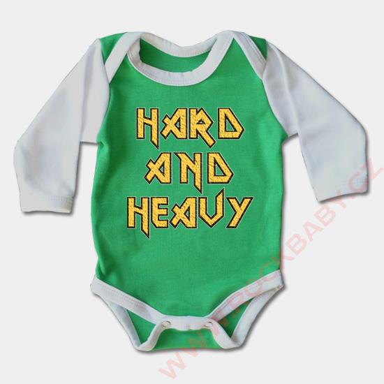 Dojčenské body dlhý rukáv - Hard and heavy