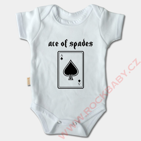 Dojčenské body krátky rukáv - Ace of spades