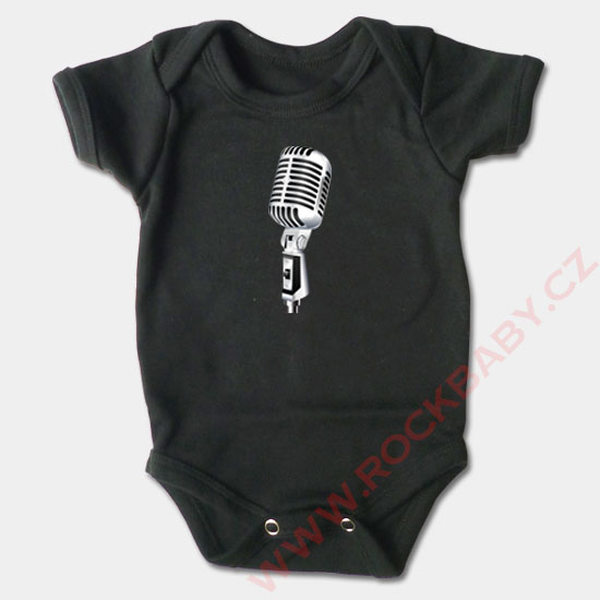 Dojčenské body krátky rukáv - Mikrofón