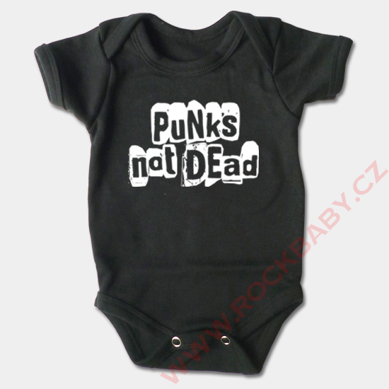 Dojčenské body krátky rukáv - Punks not dead