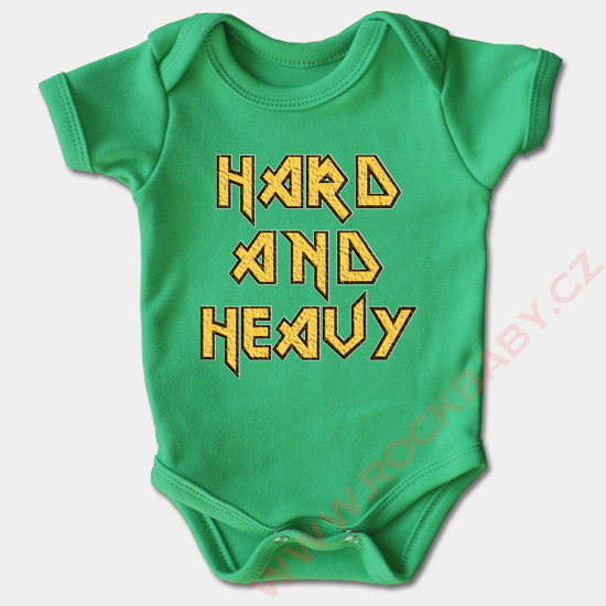 Dojčenské body krátky rukáv - Hard and Heavy