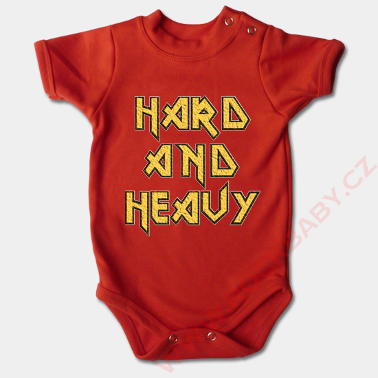 Dojčenské body krátky rukáv - Hard and Heavy