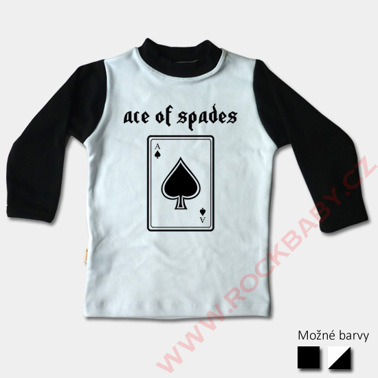 Dětské tričko dlouhý rukáv - Ace of spades