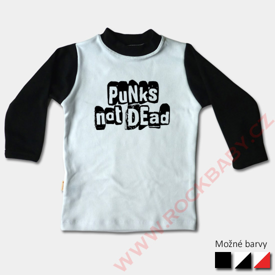 Detské tričko dlhý rukáv - Punks not dead