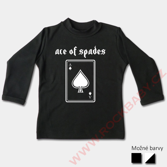 Detské tričko dlhý rukáv - Ace of spades