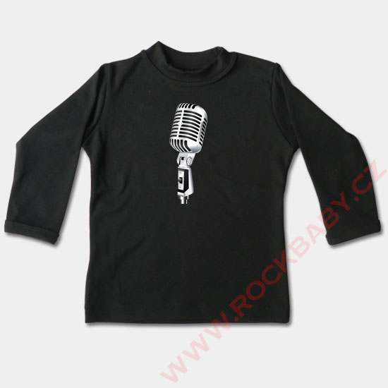Dětské tričko dlouhý rukáv - Mikrofon