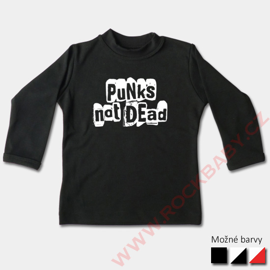 Dětské tričko dlouhý rukáv - Punks not dead
