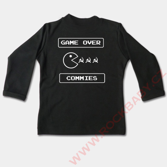 Detské tričko dlhý rukáv - Game Over Commies
