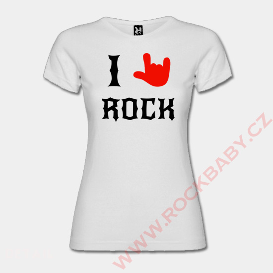 Dámske tričko - I love Rock 2