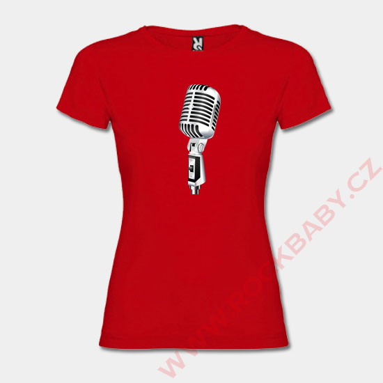 Dámske tričko - Mikrofón