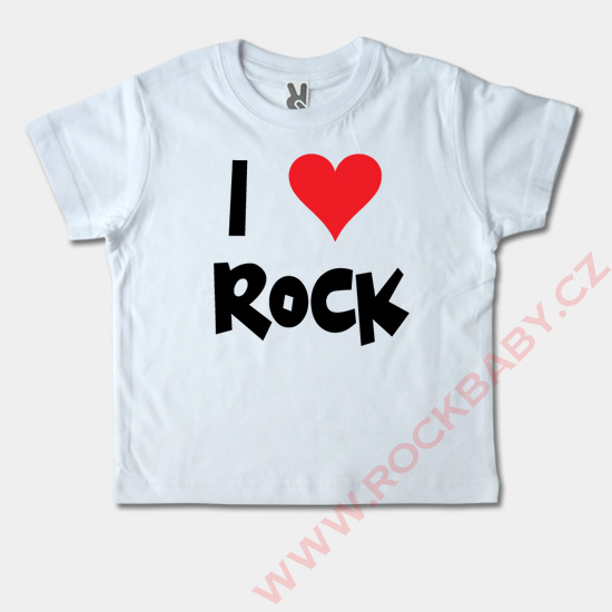 Dětské tričko krátký rukáv - I love Rock