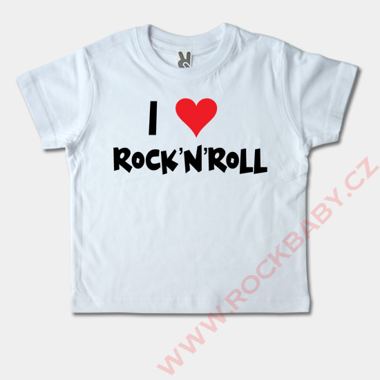 Dětské tričko krátký rukáv - I love Rock n roll