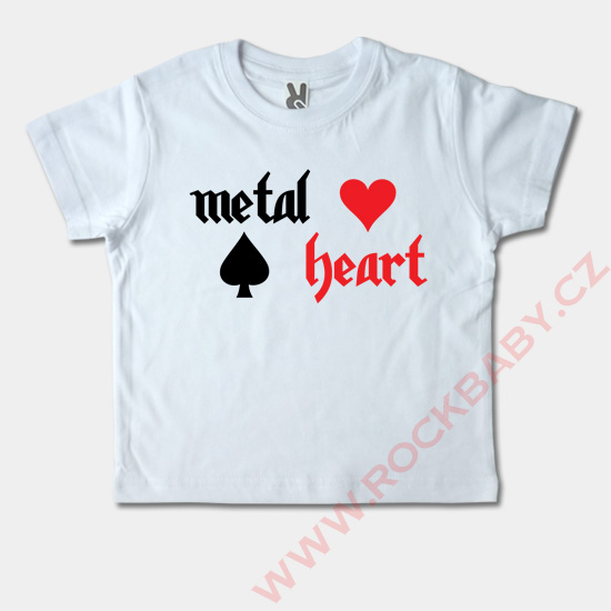 Dětské tričko krátký rukáv - Metal heart