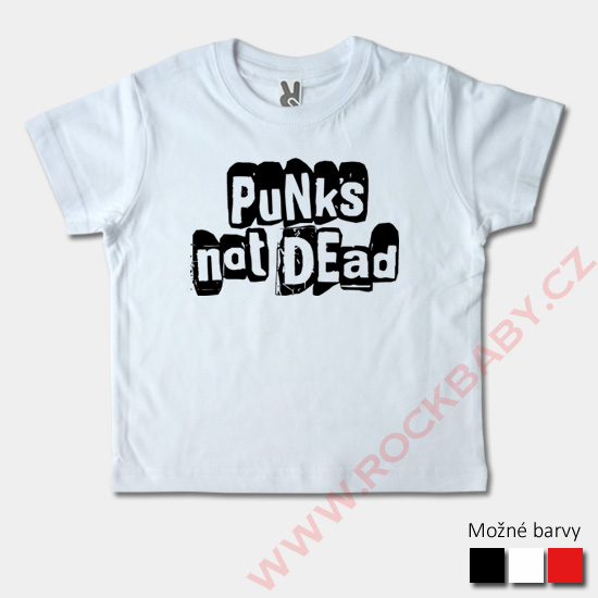 Detské tričko krátky rukáv - Punks not dead