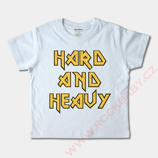 Dětské tričko krátký rukáv - Hard and Heavy