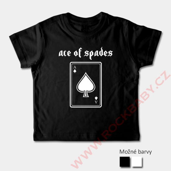 Dětské tričko krátký rukáv - Ace of spades