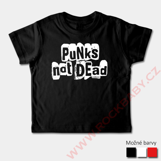 Detské tričko krátky rukáv - Punks not dead