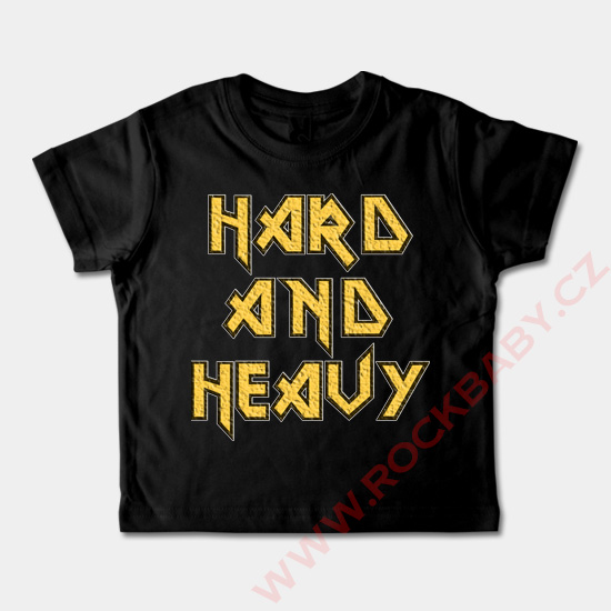 Detské tričko krátky rukáv - Hard and Heavy