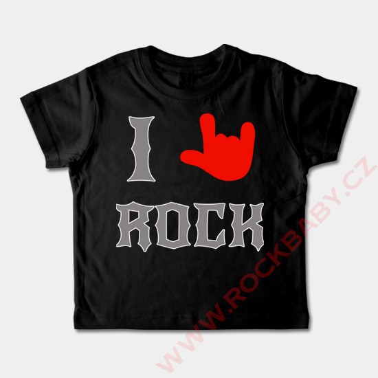 Detské tričko krátky rukáv - I love Rock 2
