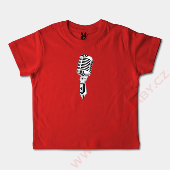 Detské tričko krátky rukáv - Mikrofón