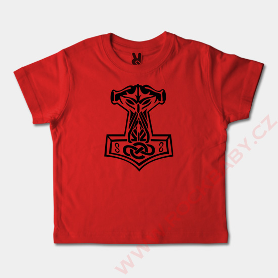 Dětské tričko krátký rukáv - Thorovo kladivo