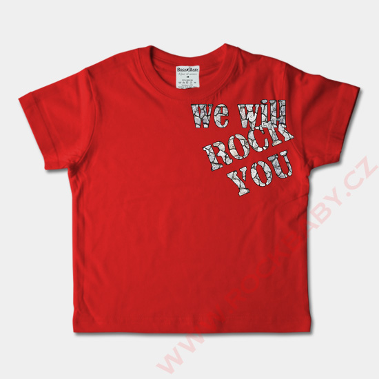 Detské tričko krátky rukáv - We will rock you
