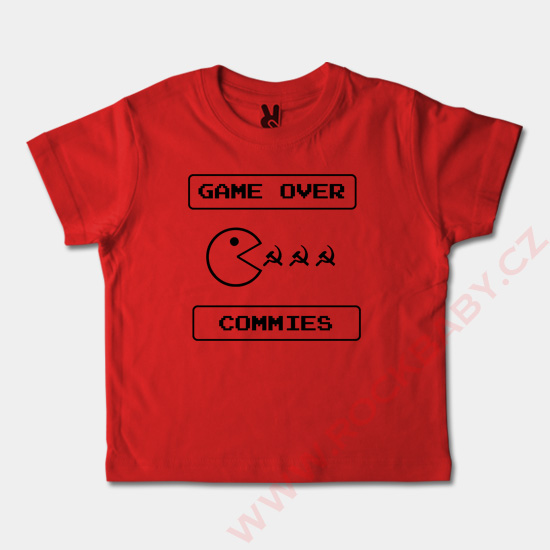 Detské tričko krátky rukáv - Game Over Commies