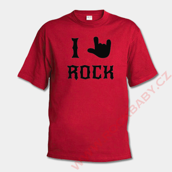 Pánske tričko - I love Rock