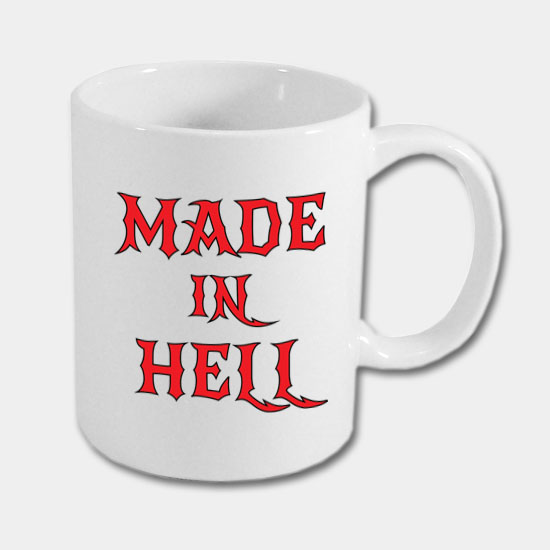 Keramický hrnček - Made in hell