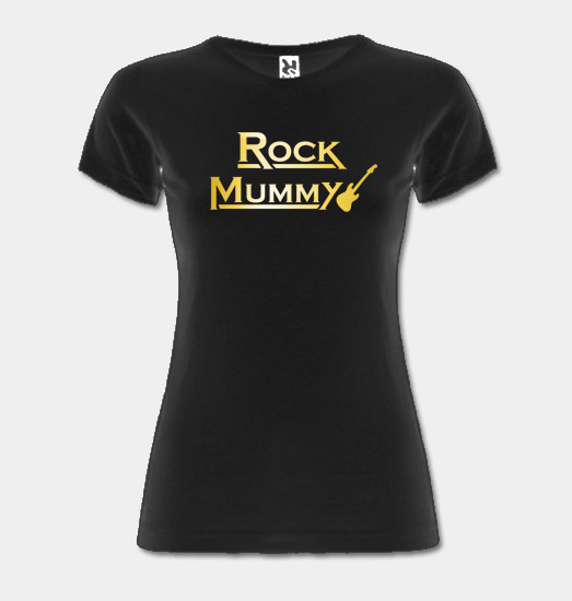 Dámské tričko - Rock Mummy - zlatý potisk