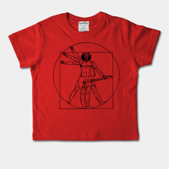 Dětské tričko krátký rukáv - Vitruviánský muž s ky