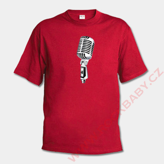 Pánské tričko - Mikrofon, vel. M