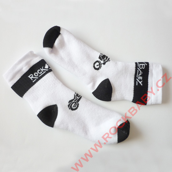 Dětské ponožky - Moto, bílé